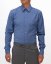 Men´s Merino Fancy SlimFit Shirt - Color: White-blue fine pepito, Size: 40 Slim Fit