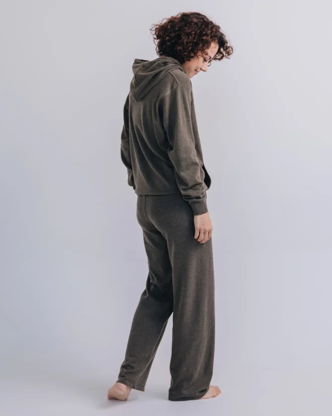 Women´s Cashmere Blend Pants - Color: Black, Size: XS-S