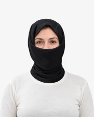 Damen Funktionshalswärmer Merino 210 Schwarz Größe UNI