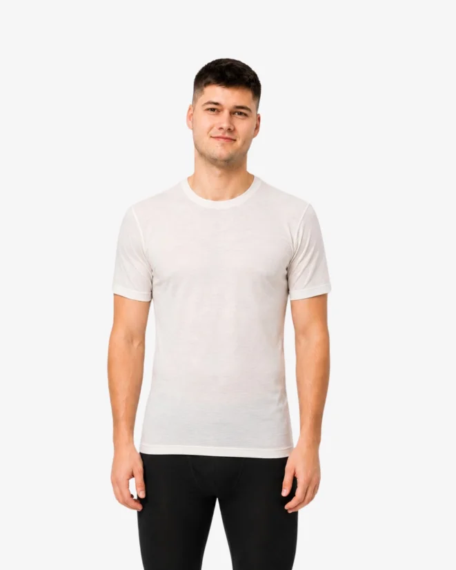 Men´s Functional T-Shirt Merino 210 - Color: Beige, Size: S