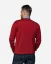 Men´s Merino Wool Sweater with Deep Neckline - Color: Wine, Size: XXL
