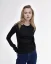 Damen T-Shirt Merino Basic 140 - Farbe: Schwarz, Größe: XXL