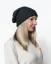 Damen Wollmütze Merino Extra Fein Schwarz