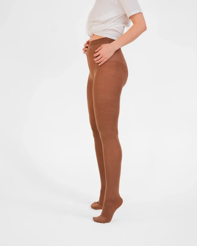 Damen Merino SuperSoft Strumpfhose - Farbe: Schwarz, Strumpfgröße: 176/116