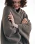 Wool Plaid Scarf with armholes