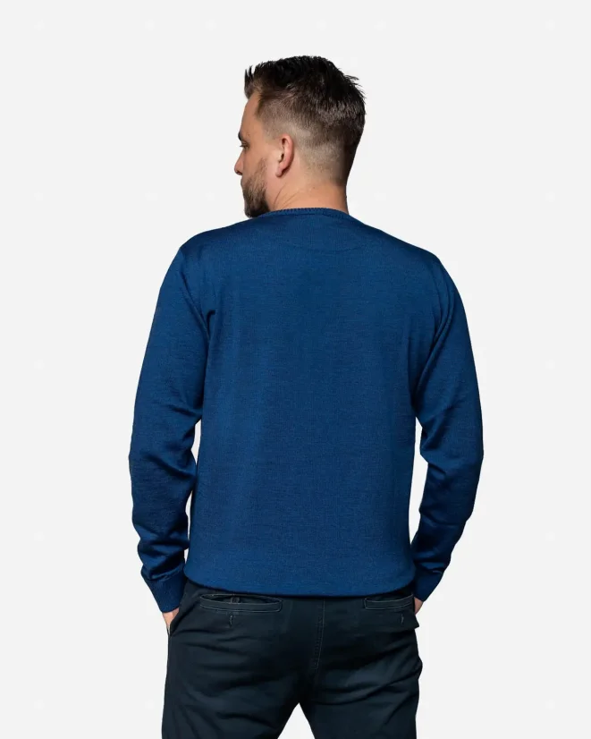 Men´s Merino Wool Sweater - Color: Antracit, Size: S