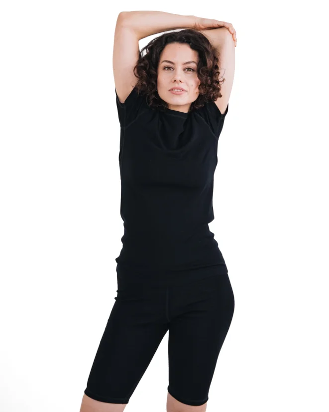 Dámske funkčné tričko Merino 210 - Farba: Čierna, Veľkosť: XL