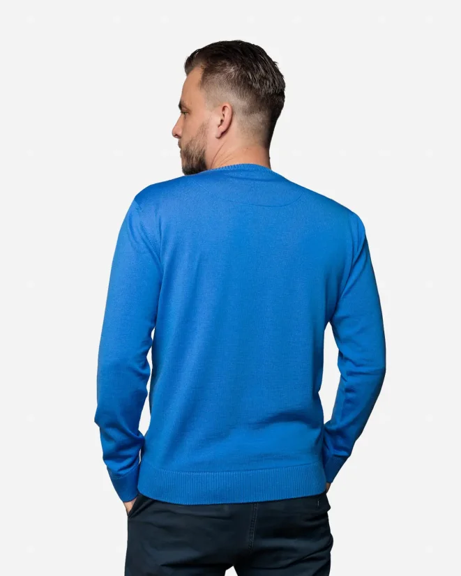Men´s Merino wool crewneck sweater - Color: Grey, Size: XXL
