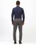 Men´s Merino Fancy SlimFit Shirt - Color: White-blue fine pepito, Size: 40 Slim Fit