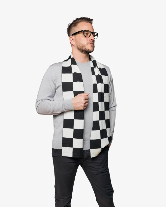 Vlněná šála MAXI CUBES