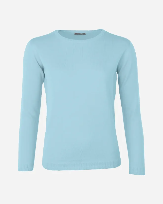Damenpullover aus Wolle Merinomischung - Farbe: Grau, Größe: XL