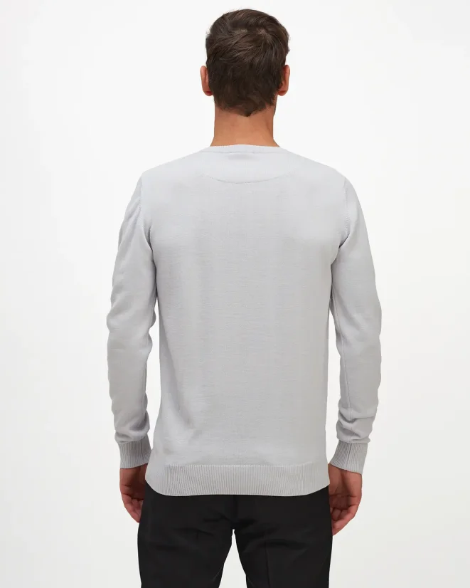 Men´s Merino Blend Wool Sweater - Color: Black, Size: S