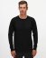 Men´s Merino Blend Wool Sweater - Color: Black, Size: S
