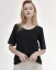 Damen T-Shirt Merino Basic 140 - Farbe: Schwarz, Größe: XXL
