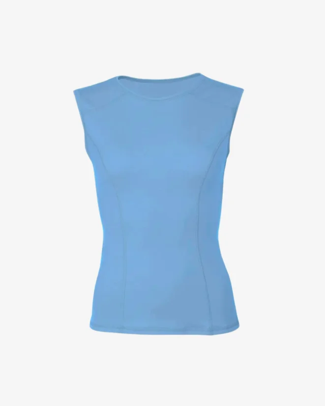 Women´s Functional Tank Top Merino 140 - Color: Sky blue, Size: L
