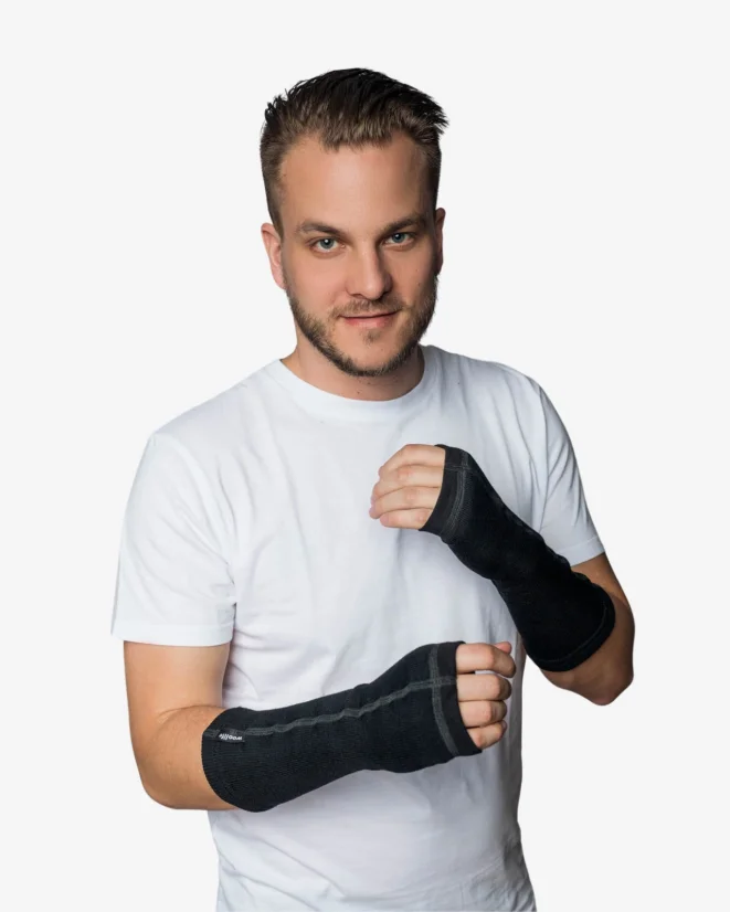 Vlněné rukavice bez prstů pánské Merino 240 UNI