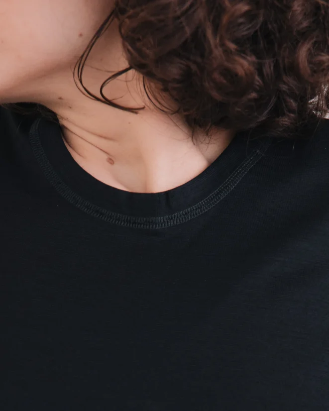 Damen Funktions T-Shirt Merino 140 - Farbe: Dunkelblau, Größe: XL