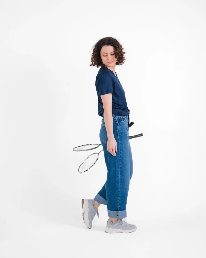 Damen Funktions T-Shirt Merino 140 - Farbe: Hellblau, Größe: XL