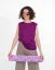 Damen Funktions Tanktop Merino 140 - Farbe: Dunkelviolett, Größe: XL