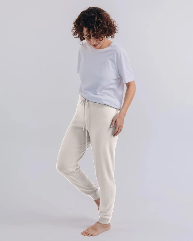Dámské tepláky Kašmír Blend - Farba: Olivová, Veľkosť: XL-XXL