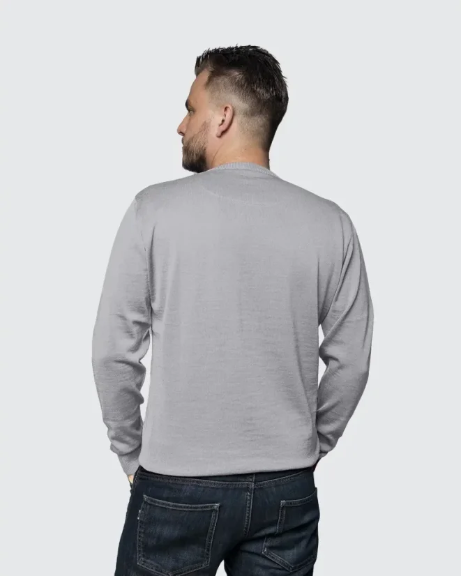 Men´s Merino Wool Sweater - Color: Antracit, Size: S