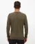 Herren Pullover aus Kaschmir-Mischung - Farbe: Olive, Größe: XXL