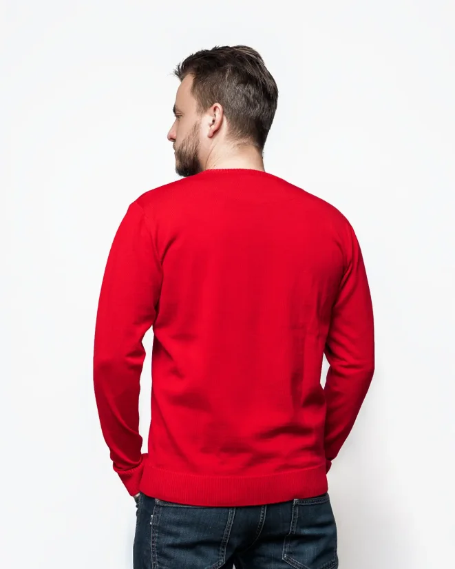 Men´s Merino wool crewneck sweater - Color: Grey, Size: XXL