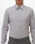 Men´s Merino Fancy SlimFit Shirt - Color: White-blue fine pepito, Size: 40 Slim Fit