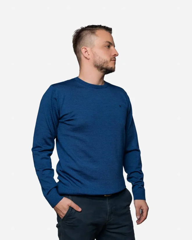 Men´s Merino Wool Sweater - Color: Antracit, Size: S