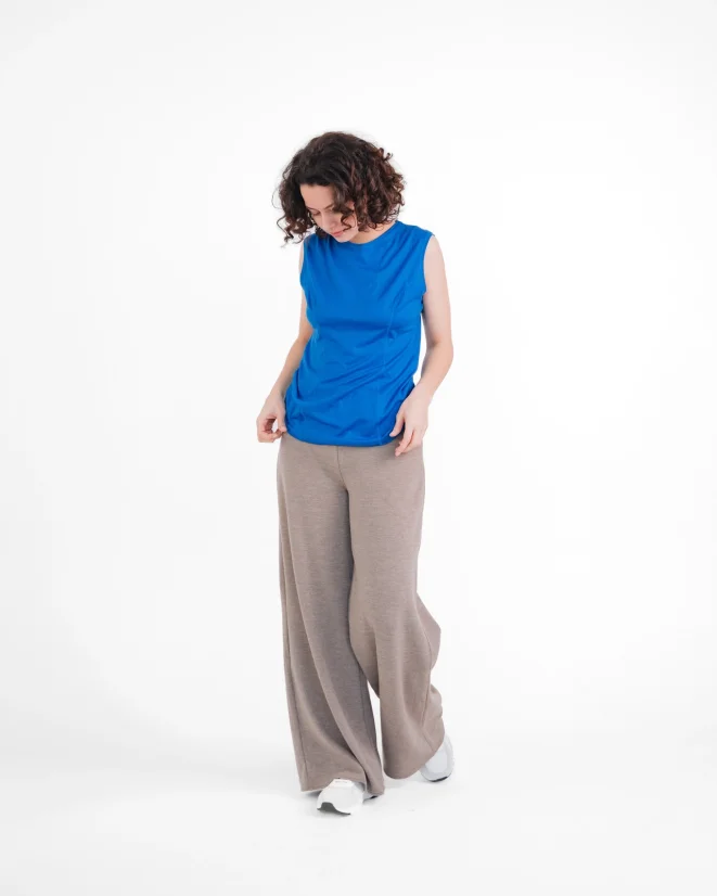 Damen Funktions Tanktop Merino 140 - Farbe: Dunkelviolett, Größe: XL