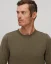 Herren Pullover aus Kaschmir-Mischung - Farbe: Olive, Größe: XXL