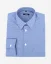 Men´s Merino Fancy SlimFit Shirt - Color: White-blue fine pepito, Size: 40 Slim Fit