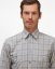 Męska koszula Merino Fancy Slim Shirt - Kolor: Szarobrązowy, Rozmiar: 43-44 Slim