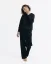 Women´s Cashmere Blend Pants - Color: Black, Size: M-L