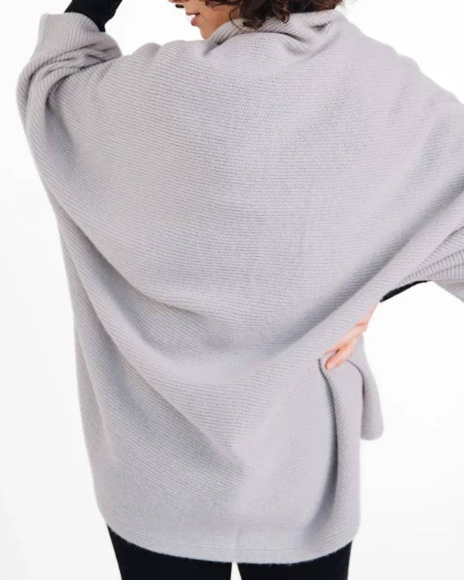 Wool Plaid Scarf with armholes