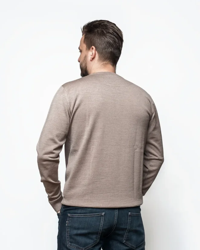 Men´s Merino Wool Sweater - Color: Antracit, Size: S