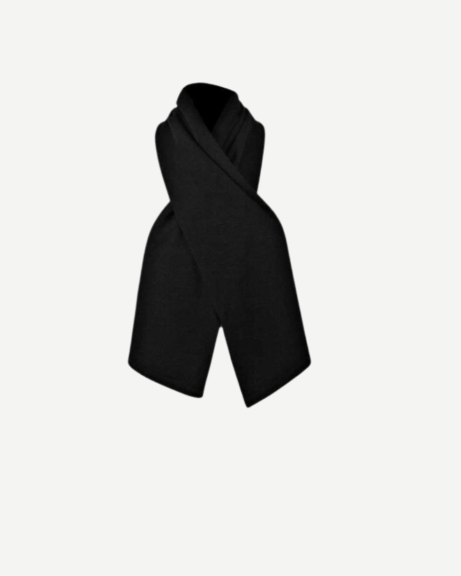 Woll-Thermoschal Merino Schwarz Gr. UNI
