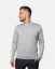 Men´s Merino wool crewneck sweater - Color: Grey, Size: XXL