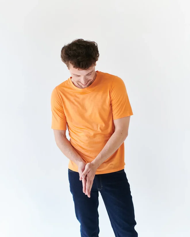 Men´s T-shirt Merino Basic 140 - Color: Black, Size: L