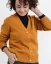 Damen Wollpullover mit Knopfleiste - Farbe: Grau, Größe: L