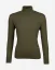 Damen Woll-Rollkragenpullover Merino - Farbe: Grau