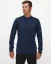 Men´s Merino Blend Zip Sweater - Color: Blue, Size: S