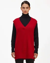 Dámska vlnená vesta z jahňacej vlny