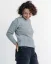 Dámský vlněný slim fit svetr Alpaka Blend - Barva: Šedá, Velikost: M-L