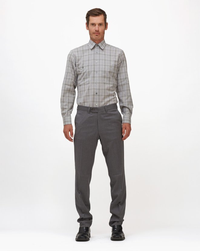 Herrenstrumpfhose Merino SUPER 120s - Farbe: Grau, Größe: 56