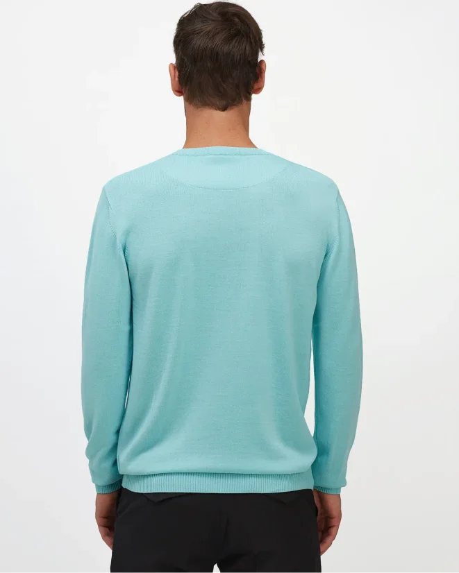 Men´s Merino Blend Wool Sweater - Color: Black, Size: S