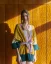 Dámske vlnené kimono - Farba: Modrá, Veľkosť: M