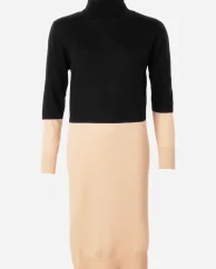 Women´s Merino TRK Turtleneck Dress Two-tone