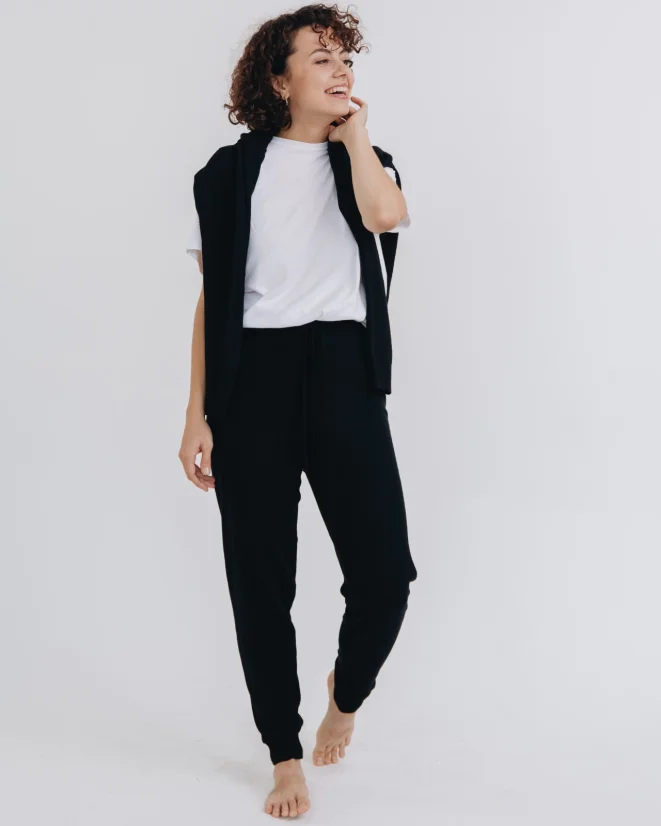 Dámské tepláky Kašmír Blend - Farba: Olivová, Veľkosť: XL-XXL