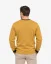 Pánský vlněný svetr ČSV s výstřihem V Merino Blend - Barva: Hořčicová, Velikost: S